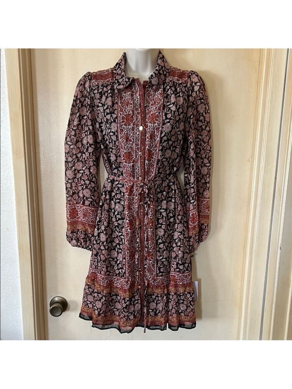 1. State paisley dress size XS